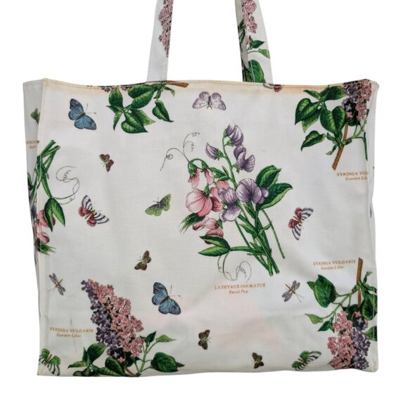Portmeirion Ulster Weavers Tote Bag Multicolor Floral PVC Coated Cotton 14" - Picture 3 of 15